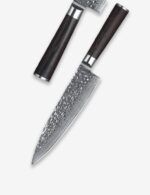 B1Z 8 inch 67 Layers Damascus steel chef knife with nature ebony wood